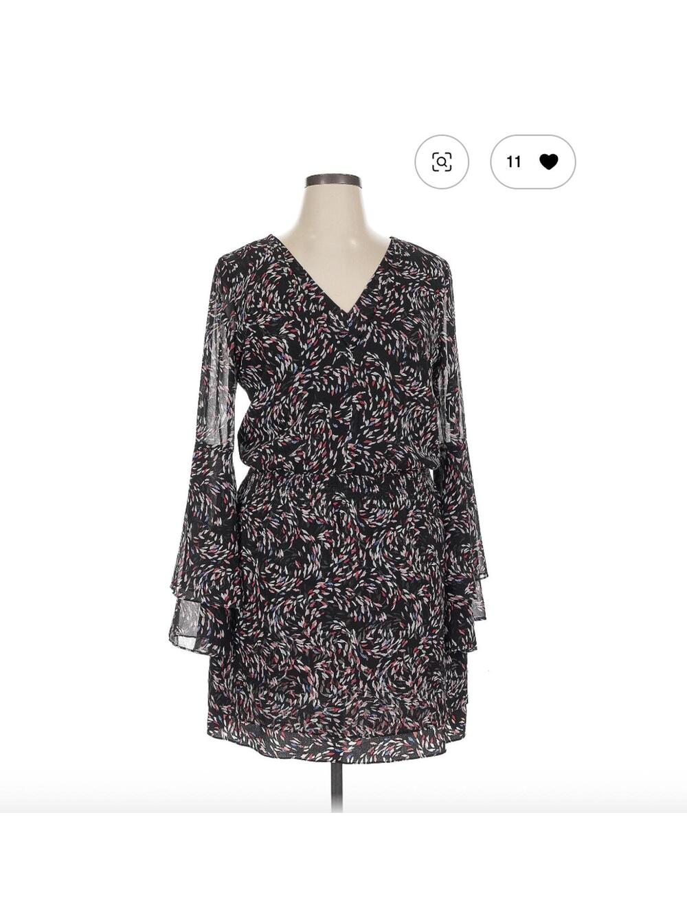 White House Black Market Size 14 Casual Long Sleeve Dress